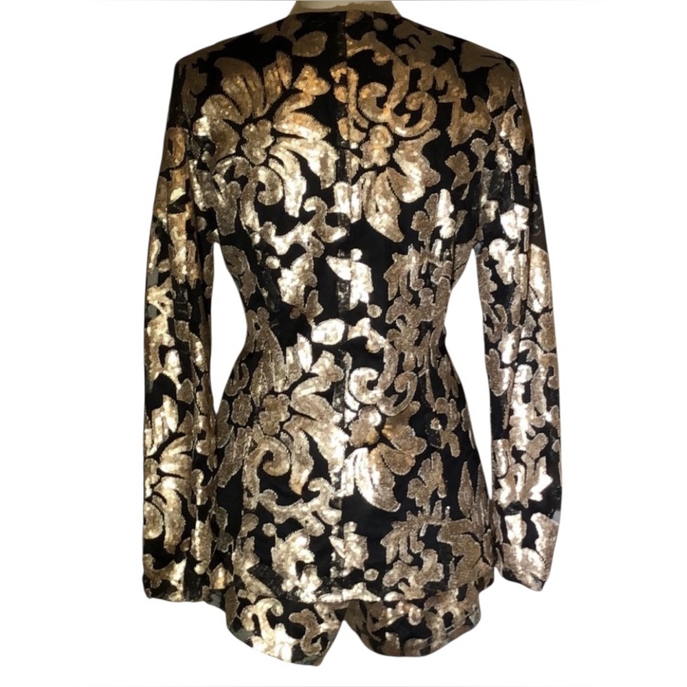 Sequin 2-piece Shorts Suit - Picture 3 of 16